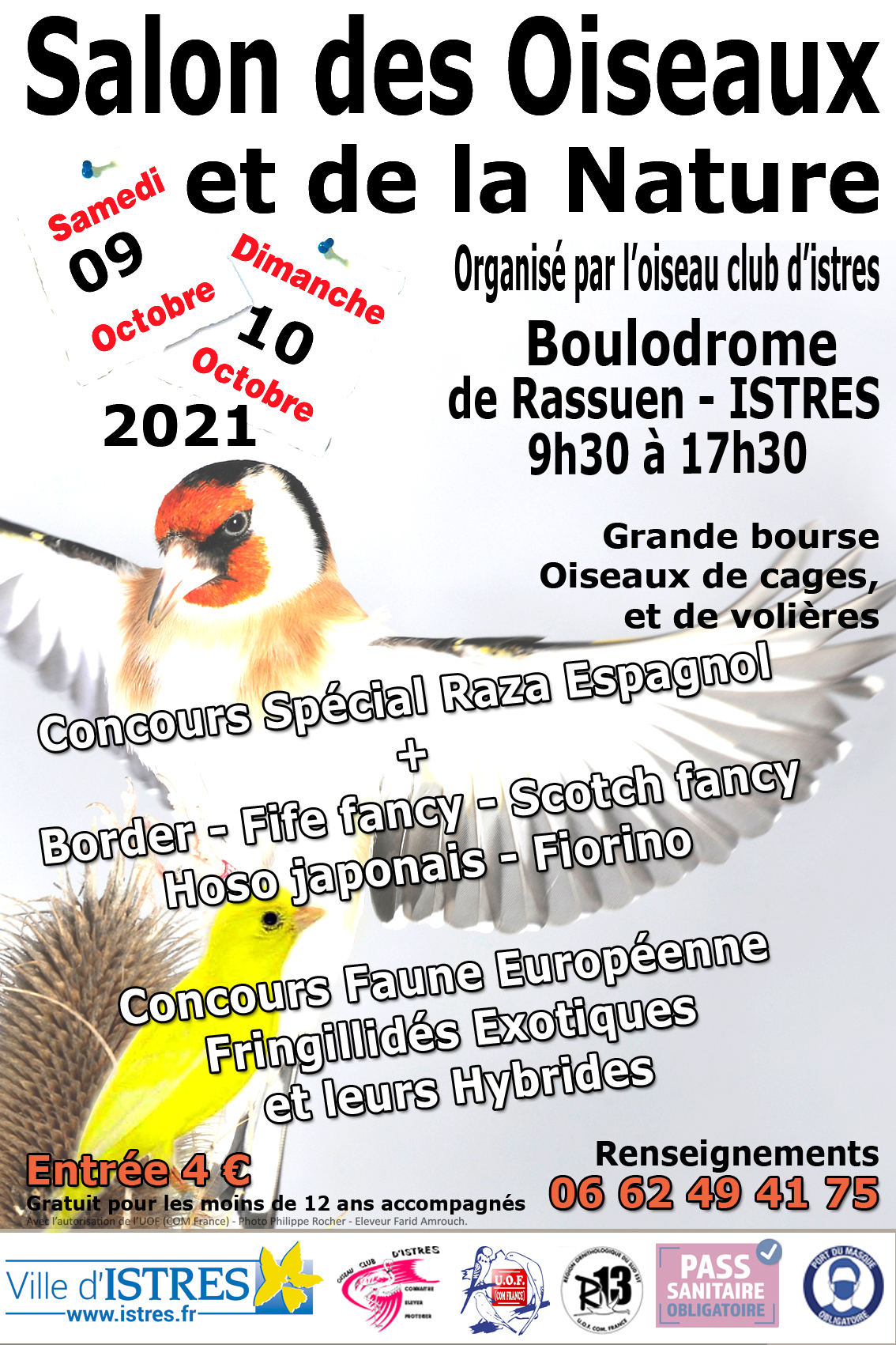 Articles Les Oiseaux du Monde JANVIER 2022 – 20ème Salon des Oiseaux et de la Nature Istres 9 et 10 octobre 2021. Michel Brau